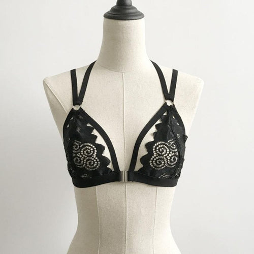 Sexy Lace Crop Women Floral Bandage Women Bralette Bra Cami Cropped Bustier Vintage Lace Camisole Backless Crochet Tops #18 GS