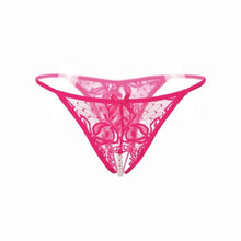 Sexy Panties Women Lace Crotchless Lace Hollow Out G Strings And Thons With Pearls Massaging Underwear Women 6Colors #23 GS