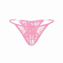 Sexy Panties Women Lace Crotchless Lace Hollow Out G Strings And Thons With Pearls Massaging Underwear Women 6Colors #23 GS