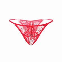 Sexy Panties Women Lace Crotchless Lace Hollow Out G Strings And Thons With Pearls Massaging Underwear Women 6Colors #23 GS