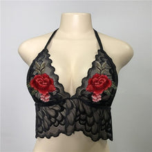 Sexy Short Tank Tops Women Hollow Lace Translucent Embroidery Floral Strap Baic Bra Crop Top Bustier Camis Female  #23 GS