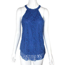 Sexy Women   Lace Patchwork Blouses Womens Casual Sleeveless Shirt Halter Neck Loose Women Tops camisetas mujer #03 GS