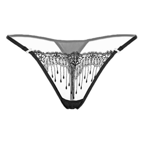 Sexy Women's Panties Lace Transparent G Strings And Thongs Solid Women Underwear Sexy Briefs bragas mujer  #427 GS