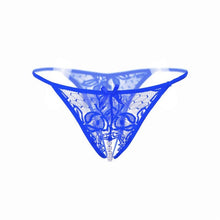 Sexy Womens Briefs Lace Open Crotch Panties For Women Lace Hollow Out Pearls Open Crotch Thongs G-string Ladies Erotic Underwear GS