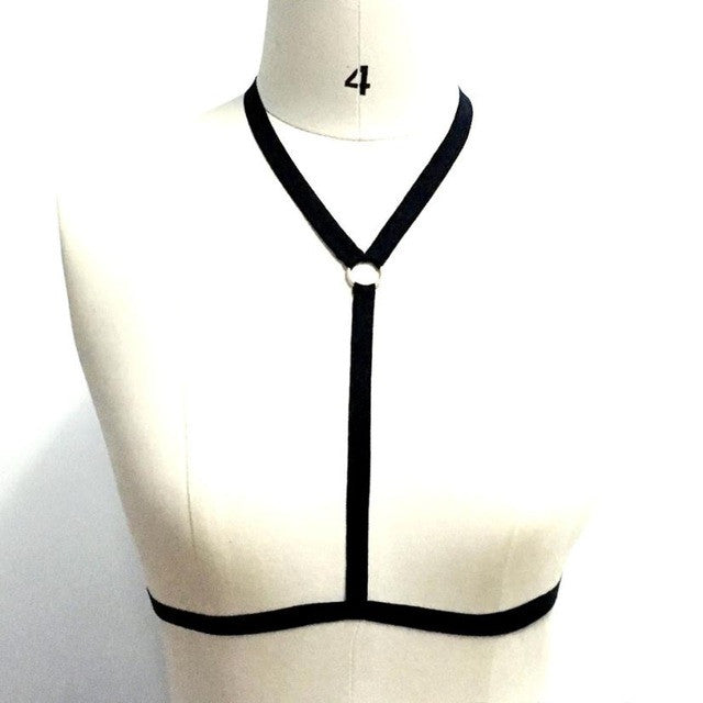 Simply Desgin Bondage Bras Womens Halter Neck Balcke Elastic sexy Ladies Sexy Strappy Bra Bustier Crop Top  #63 GS
