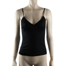 Sleeveless Tank Top For Women Cotton Blend Sexy V Neck Solid Crop Tops Cami Tank Tops Female  Style #25 GS