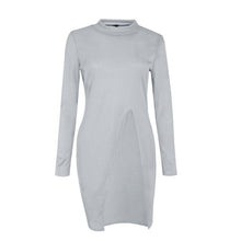 Women Sweater Splite Solid Warm Long Knitted Sweaters and Pullovers For Women Turtleneck Ladies Jumper #WY GS