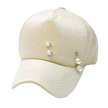 Warm Hats Female  Pearls Solid Baseball Cap Women Cotton Garros Adjustable Snapback Hats Woman 4 Colors &02 GS