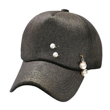 Warm Hats Female  Pearls Solid Baseball Cap Women Cotton Garros Adjustable Snapback Hats Woman 4 Colors &02 GS