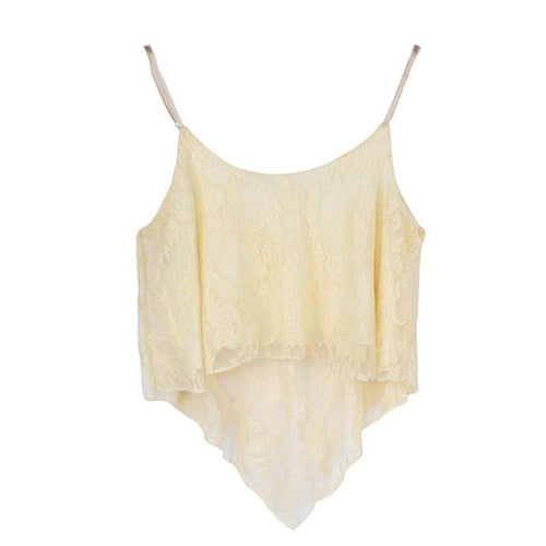 Women Sexy Crop Tops Lace Camis Tank 5Colors Crop Top Solid Women Loose Tank Top,Canotta Top Donna,Canottiere Donna GS