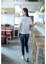 Summer  New Fashion Female T shirts Flower Embroidery Women t-shirt Brief Short Sleeve Woman Tops Plus Size Casual 72731 GS