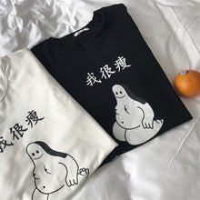 Summer  New Women Fashion Female T shirts Chinese I'm Slim Letter Print t-shirt Short Sleeve Woman Plus Size tops 72701 GS