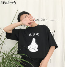 Summer  New Women Fashion Female T shirts Chinese I'm Slim Letter Print t-shirt Short Sleeve Woman Plus Size tops 72701 GS