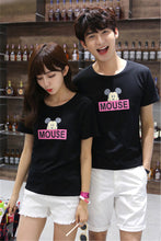 Summer  New Women Fashion T shirts Female Letter Mouse Cartoon Print t-shirt Short Sleeve Plus Size Woman tops 72460 GS