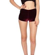 New Women Ladies Velvet Short Femme Fashon Skinny High Waist Shorts Women Pantalon Corto Mujer Red Blue Black #63 GS