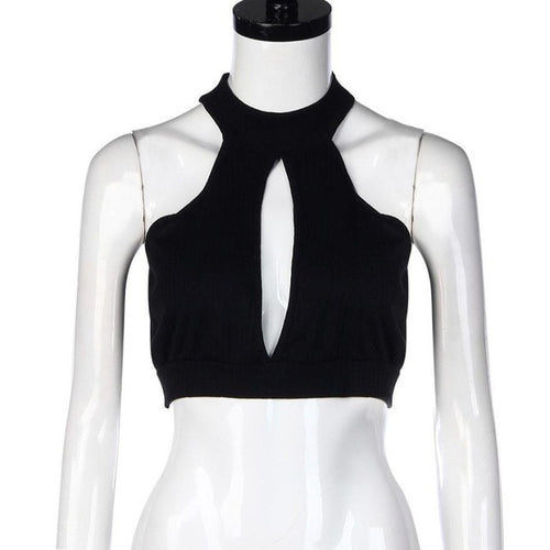 Sexy Short Women Tank Top Sleeveless Ladies Camisole Strap Vest Tops Solid Slim Cropped Feminino Crop Top Women #23 GS