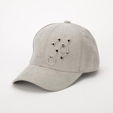 Snapback cap woman baseball cap With Steel Rings Solid baseball cap hip hop hats women snapback gorras de bisbol #63 GS