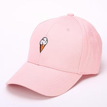 Hat Women Peaked Hat HipHop Ice Cream Embroidery Snapback Caps Female Baseball Cap adjustable Pink White Black Gorras #63 GS