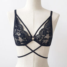 Sexy Floral Lace Bra Hollow Out Bustier Lace Sheer Crop Top Bralette Transparent Wireless Bras Women Lingerie Hot #23 GS