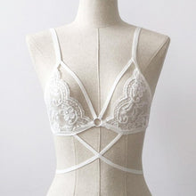 Sexy Floral Lace Bra Hollow Out Bustier Lace Sheer Crop Top Bralette Transparent Wireless Bras Women Lingerie Hot #23 GS