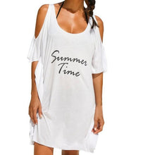 T-shirts  Cold Shoulder  Style Tee Shirt Long Style Women Tshirt Female Batwing Short Sleeve Solid Top Tees #23 GS