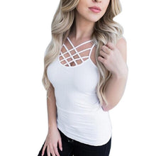 Tops  Women Sexy Hollow Out Vest Sleeveless Solid Camisole Tank Tops For Women T Shirt Female Cropped Feminino #23 GS