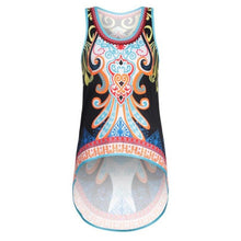 Women Bohemian Print Sleeveless Fashion Women Tops  Beach Casual Vest Irregular Tank Tops #52 GS