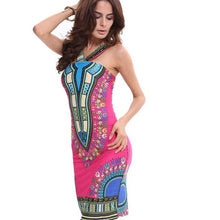 dress  Women Traditional African Boho Print Bodycon Sexy women Sleeveless one size Dresses Ladies vestidos mujer GS
