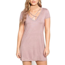 Vestidos Mujer  New Style Front Crossing Women  Dress Casual Sleeveless Women Mini Tshirt Dress Robe Ete #420 GS