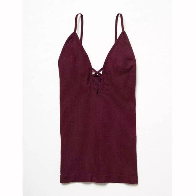 Wine Red/White New Arrival Sleeveless Tank Tops Women Knitted Solid Basic Tops Tees Casual Cotton Cami Tank Tops Ladies  #63 GS