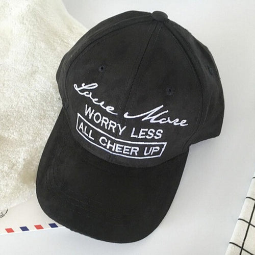 Hat For Women Men Letter Embroidery Suede Snapback Female Male Hats  Hip Hop Baseball Cap &22 GS