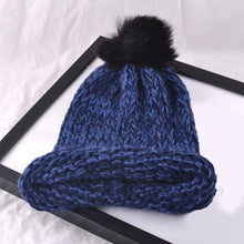 Cap Women  Knitted Wooling Solid Cap  Pompon Ball Hats for Women Warm Braided Beanie Hat Cap Female #1129 GS
