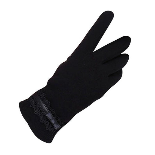 Gloves Solid Lace Cotton Gloves For Women Wrist Length fashion Mittens Gloves Female Women's Gloves Guantes GS