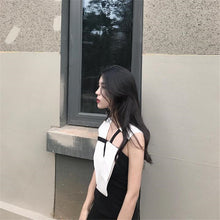 Woherb  New Fashion Woman Shirts Hollow Out Blouse Shirt Black/White Patchwork Women Bouses Woman Tops Plus Size 72740 GS
