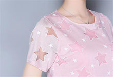 Woherb Casual Chiffon Tops  Short Sleeves O-neck Long Shirts Printing Patchwork Women Summer Blouses Plus Size 4XL 33102 GS
