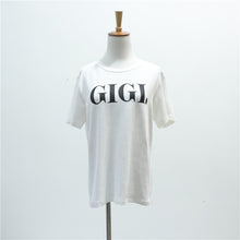 Woherb New  Fashion GI GI. Letter Print T Shirts Plus Size Casual Short Sleeve T-shirts Female t shirt Women Tops Tee 72756 GS