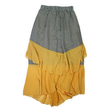 Woherb New  Fashion Korean Chiffon Skirt Patchwork Mermaid Ruffles Skirts Woman Slim High Waist Skirt Casual 72742 GS