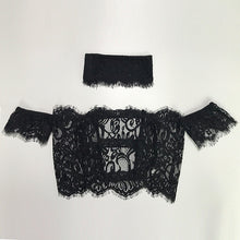 Woherb New  Fashion Sexy Hanging neck Lace T Shirts Slash neck Short Sleeve T-shirts Female t shirt Women Tops Tee 72757 GS