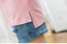 Woherb New Woman T-shirt  Love Me Red Heart Embroidery Top Tee Short Sleeve Bowknot Design Shirt Kawaii Tee Top Clothe 33082 GS