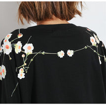 Woherb Summer  New Fashion Female T shirts Flower Print tshirts Women t-shirt Brief Half Sleeve Woman Tops Plus Size 72745 GS