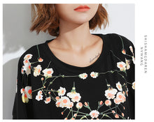 Woherb Summer  New Fashion Female T shirts Flower Print tshirts Women t-shirt Brief Half Sleeve Woman Tops Plus Size 72745 GS