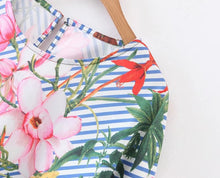 Woherb Summer Spring Bohemia Style Print Blouses New  Fashion Blue Striped Blouse Ladies Blusas Women Tops Plus Size 72759 GS