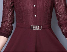 Woherb Woman Tops  Lace Patchwork Blouses Long Sleeve Diamond Design Shirts Fashion Work Wear Tops Shirt Plue Size 5XL 33098 GS