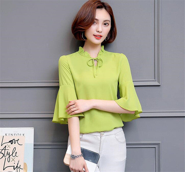 Woman Large Size Blouses  Summer Sexy V-collar Tops Batwing Sleeves Flowers Printing Shirt Female Tops Shirt Clothing 33063 GS