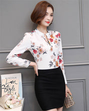 Woman Tops Shirt  Fashion Stand Collar Blouses Floral Short Sleeves Shirt Loose Famale Plus Size Tops Shirt 33060 GS