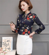 Woman Tops Shirt  Fashion Stand Collar Blouses Floral Short Sleeves Shirt Loose Famale Plus Size Tops Shirt 33060 GS