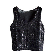 Women Blouses   blouse Sequins Solid Sleeveless Women Shirt Tops Blouses For Ladies ropa mujer,camisas femenina GS