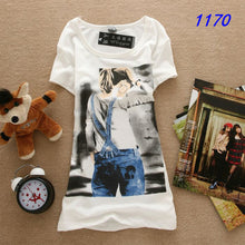 Women Cartoon cute rabbit letters print short sleeve T shirt O-neck basic grey tees girl summer fashion casual tops GS