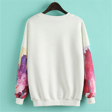 Women Knit Sweater Long Sleeve O-neck Pullover Coat Personality Print Sweaters  Fall Winter Top High Quality Knitwear 31878 GS