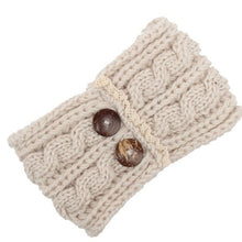 Women Knitting Double Button Headband For  Twist Crochet Keep Warm Hairband Head Wrap For Women Female Hair Accessories GS